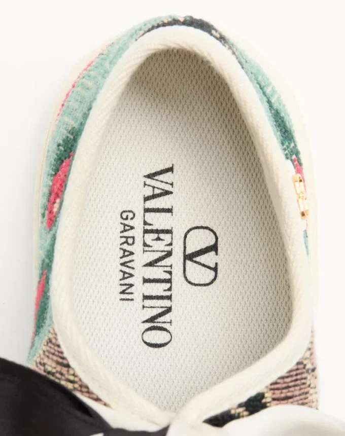 Adidași Ballerina Bay By Bay din țesătură jacquard cu broderie florală Adidași Ballerina Bay By Bay din țesătură jacquard cu broderie florală