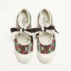 Adidași Ballerina Bay By Bay din țesătură jacquard cu broderie florală Adidași Ballerina Bay By Bay din țesătură jacquard cu broderie florală