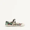 Adidași Ballerina Bay By Bay din țesătură jacquard cu broderie florală Adidași Ballerina Bay By Bay din țesătură jacquard cu broderie florală