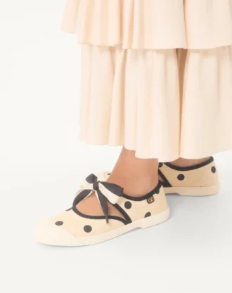 Adidași Ballerina Bay By Bay din țesătură moiré Plus De Pois
