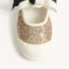 Adidași Bay By Bay Ballerina din țesătură cu sclipici