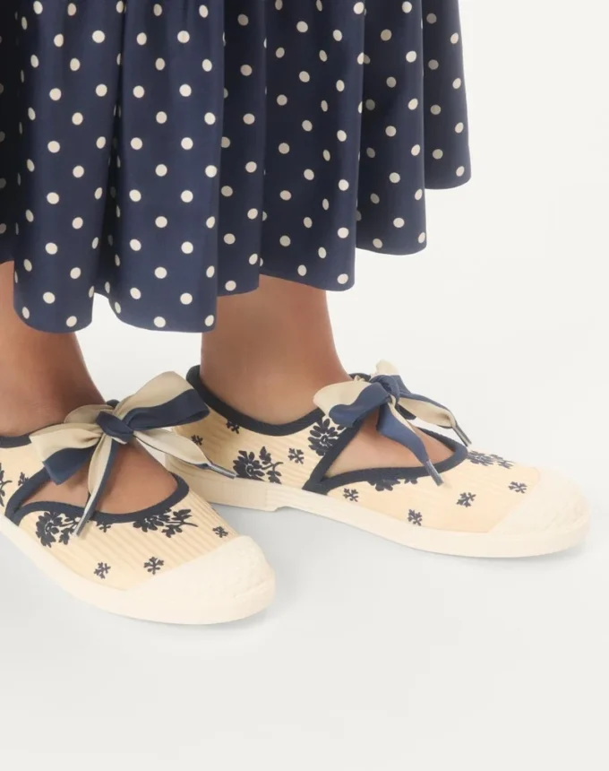 Adidași Bay By Bay Ballerina din țesătură Papier Floral Adidași Bay By Bay Ballerina din țesătură Papier Floral