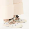 Adidași din țesătură Bay By Bay Ballerina cu imprimeu Le Chat De La Maison
