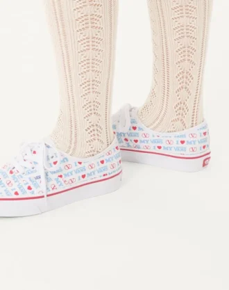 Adidași joși Valentino Garavani și Vans din țesătură cu imprimeu Valentino Vans Love