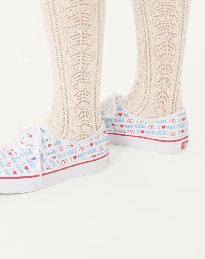 Adidași joși Valentino Garavani și Vans din țesătură cu imprimeu Valentino Vans Love Adidași joși Valentino Garavani și Vans din țesătură cu imprimeu Valentino Vans Love