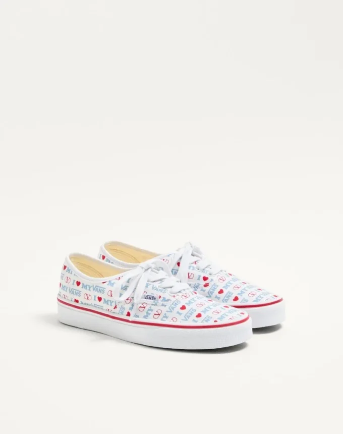 Adidași joși Valentino Garavani și Vans din țesătură cu imprimeu Valentino Vans Love Adidași joși Valentino Garavani și Vans din țesătură cu imprimeu Valentino Vans Love