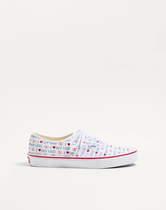 Adidași joși Valentino Garavani și Vans din țesătură cu imprimeu Valentino Vans Love Adidași joși Valentino Garavani și Vans din țesătură cu imprimeu Valentino Vans Love