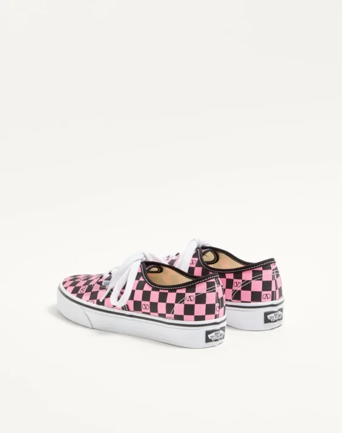 Adidași joși Valentino Garavani și Vans din țesătură cu imprimeu VLogo Checkerboard Adidași joși Valentino Garavani și Vans din țesătură cu imprimeu VLogo Checkerboard