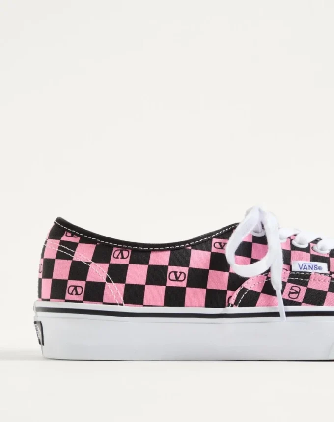 Adidași joși Valentino Garavani și Vans din țesătură cu imprimeu VLogo Checkerboard Adidași joși Valentino Garavani și Vans din țesătură cu imprimeu VLogo Checkerboard