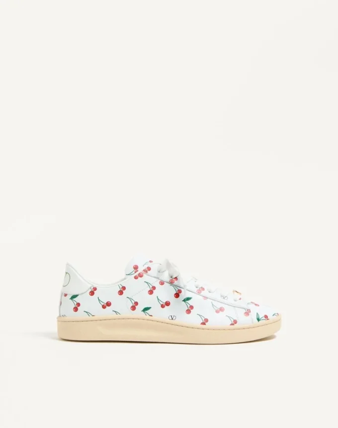 Adidași Royco din piele de vițel nappa cu model Cherryfic
