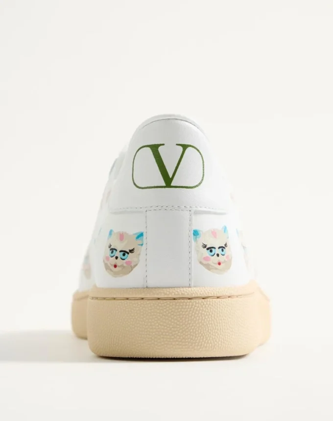 Adidași Royco din piele de vițel nappa cu motiv Le Chat De La Maison