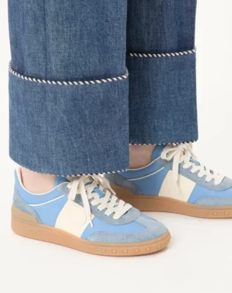 Adidași Upvillage din piele crustată cu bandă din piele de vițel nappa