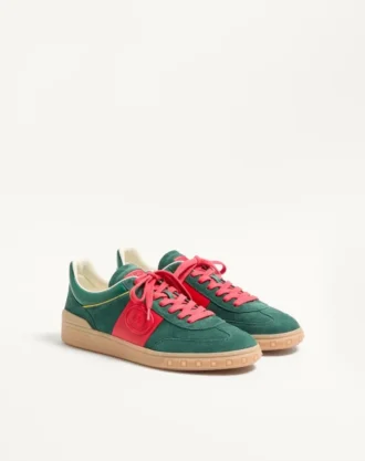 Adidași Upvillage Low Top din piele despicată și piele de vițel Nappa
