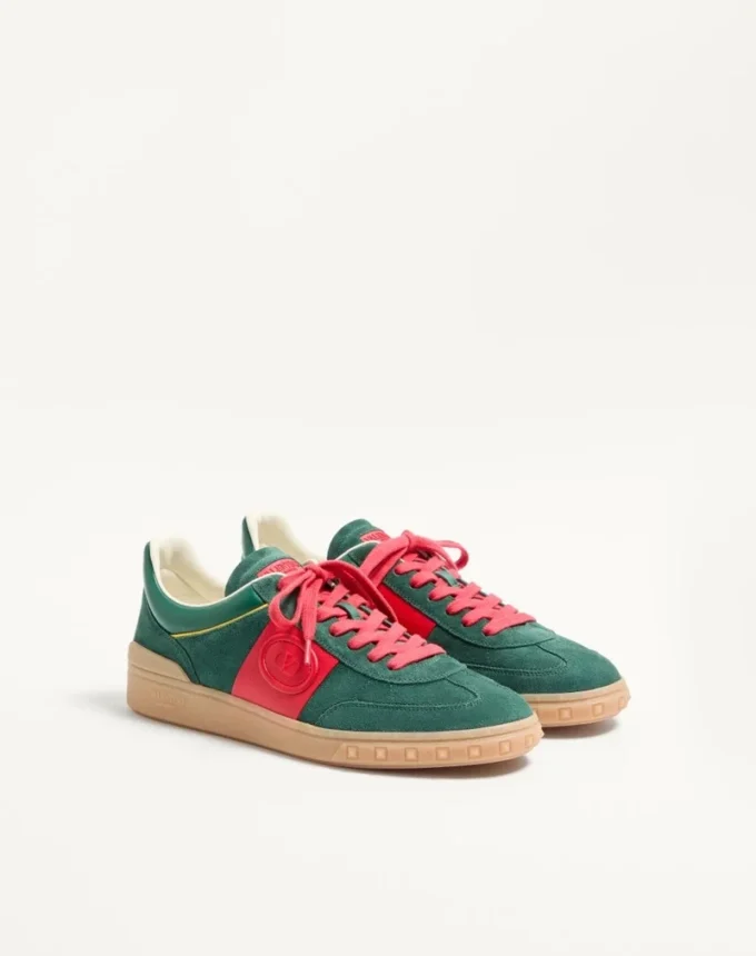 Adidași Upvillage Low Top din piele despicată și piele de vițel Nappa Adidași Upvillage Low Top din piele despicată și piele de vițel Nappa
