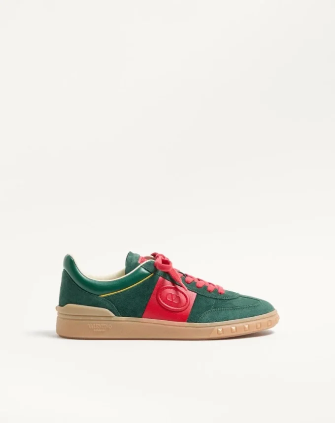 Adidași Upvillage Low Top din piele despicată și piele de vițel Nappa Adidași Upvillage Low Top din piele despicată și piele de vițel Nappa