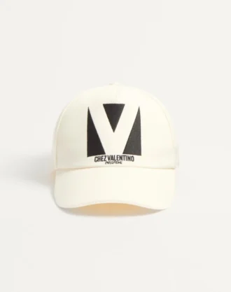 Șapcă de baseball din bumbac Chez Valentino cu broderie