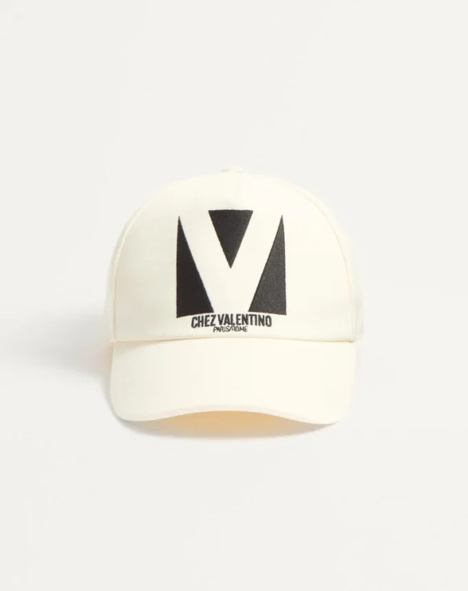 Șapcă de baseball din bumbac Chez Valentino cu broderie
