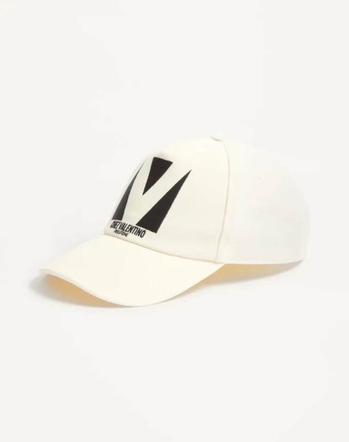 Șapcă de baseball din bumbac Chez Valentino cu broderie