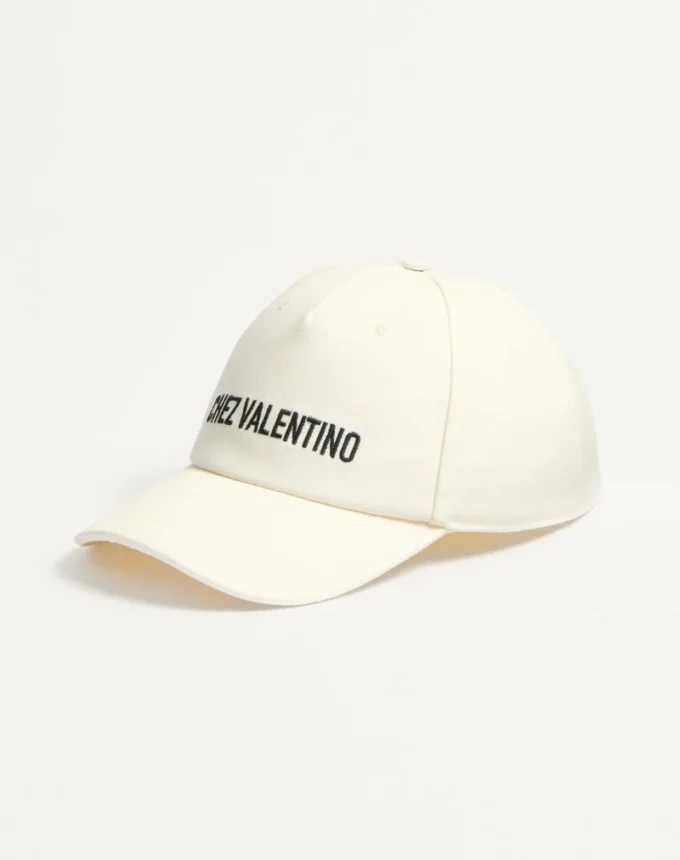 Șapcă de baseball din bumbac Chez Valentino cu broderie