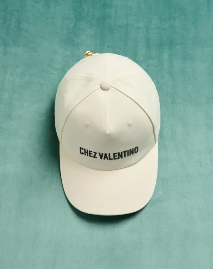 Șapcă de baseball din bumbac Chez Valentino cu broderie