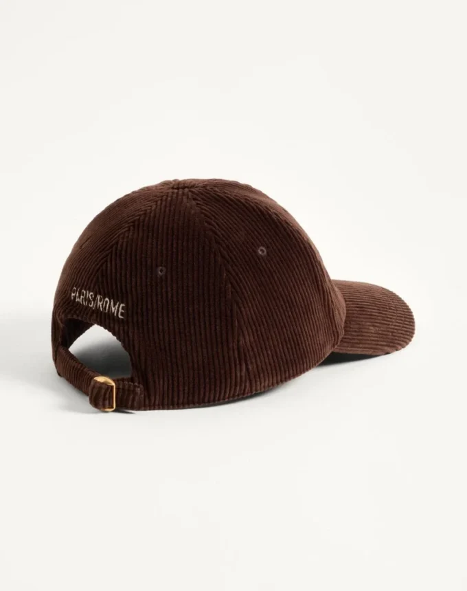 Șapcă de baseball din catifea Chez Valentino cu broderie