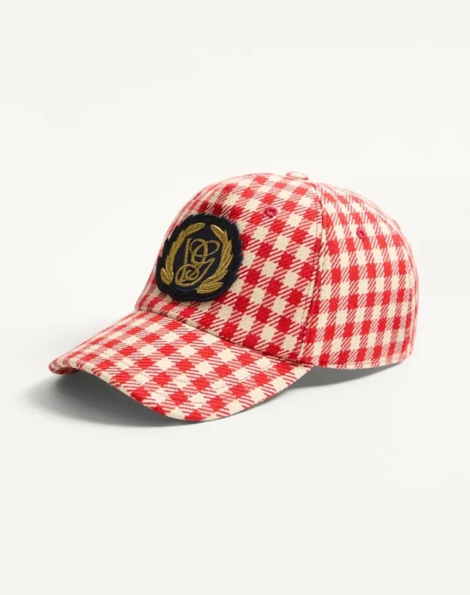 Șapcă de baseball Valentino Garavani din bumbac și lână cu patch
