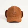 Șapcă de baseball Valentino Garavani Vlogo Signature din piele de căprioară și piele de oaie Șapcă de baseball Valentino Garavani Vlogo Signature din piele de căprioară și piele de oaie