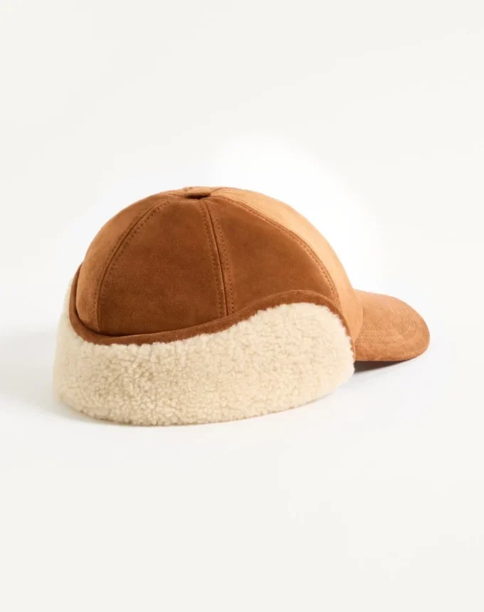Șapcă de baseball Valentino Garavani Vlogo Signature din piele de căprioară și piele de oaie Șapcă de baseball Valentino Garavani Vlogo Signature din piele de căprioară și piele de oaie