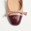 Balerini cu baretă din piele de capră Valet Du Roi 25 mm