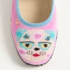 Balerini Mary-Jane Endouce din catifea cu broderie Le Chat De La Maison Balerini Mary-Jane Endouce din catifea cu broderie Le Chat De La Maison