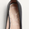 Balerini Mary-Jane Preshoes din piele de capră cu nasture cu bijuterie 20 mm