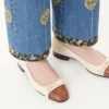 Balerini Valet Du Roi din piele de capră 25 mm