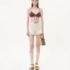 Bikini din lycra cu imprimeu Cherryfic