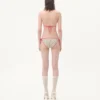 Bikini din lycra cu imprimeu Gelatini și buline