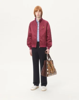 Blouson din nailon cu patch VLogo