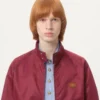 Blouson din nailon cu patch VLogo Blouson din nailon cu patch VLogo