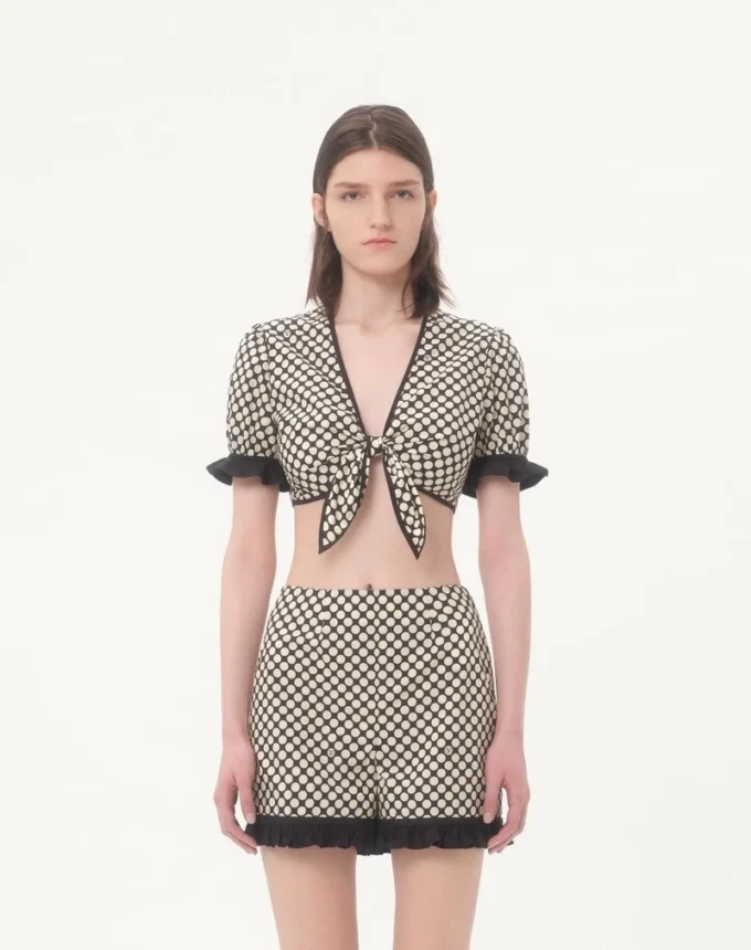 Bluză din poplin cu imprimeu Plus De Pois Bluză din poplin cu imprimeu Plus De Pois