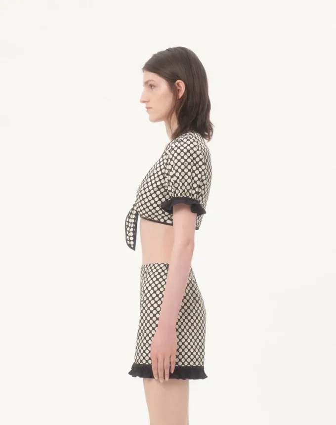 Bluză din poplin cu imprimeu Plus De Pois Bluză din poplin cu imprimeu Plus De Pois