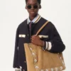 Bomber din tweed de bumbac Bomber din tweed de bumbac