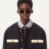 Bomber din tweed de bumbac Bomber din tweed de bumbac