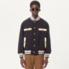 Bomber din tweed de bumbac Bomber din tweed de bumbac