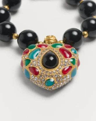 Brățară Coeur Royal din metal, rășină, email și cristale Swarovski®