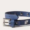Brățară din piele Rockstud cu ținte din ruteniu