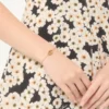 Brățară ovală din metal și perle Swarovski® Brățară ovală din metal și perle Swarovski®