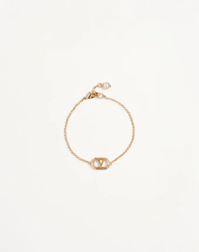 Brățară ovală din metal și perle Swarovski® Brățară ovală din metal și perle Swarovski®