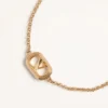 Brățară ovală din metal și perle Swarovski® Brățară ovală din metal și perle Swarovski®