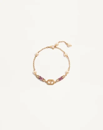 Brățară Ovalette din metal, perle și cristale Swarovski®