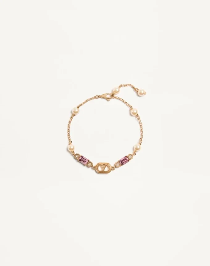 Brățară Ovalette din metal, perle și cristale Swarovski® Brățară Ovalette din metal, perle și cristale Swarovski®