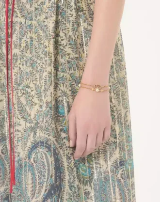 Brățară Vlogo Signature din metal, perle și cristale Swarovski®