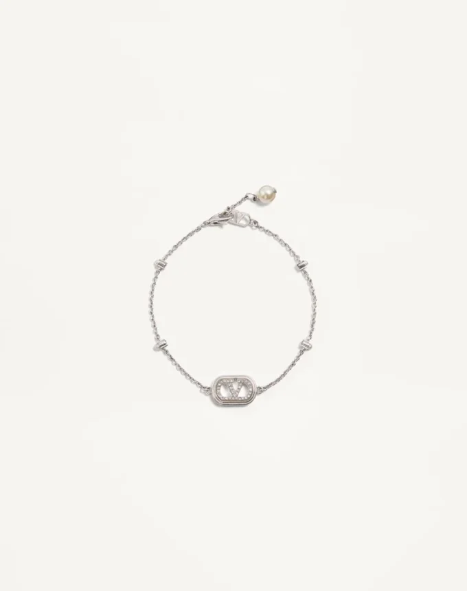Brățară Vlogo Signature din metal, perle și cristale Swarovski® Brățară Vlogo Signature din metal, perle și cristale Swarovski®